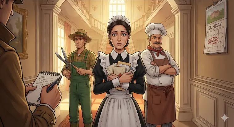 crime scene visual for riddle 1