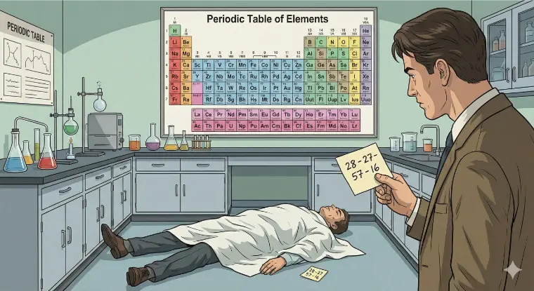 crime scene visual for riddle 5