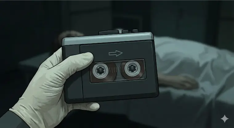 crime scene visual for riddle 6