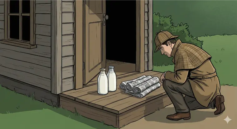 crime scene visual for riddle 9