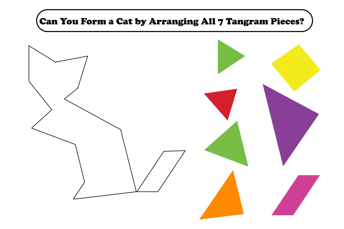 7 piece cat tangram