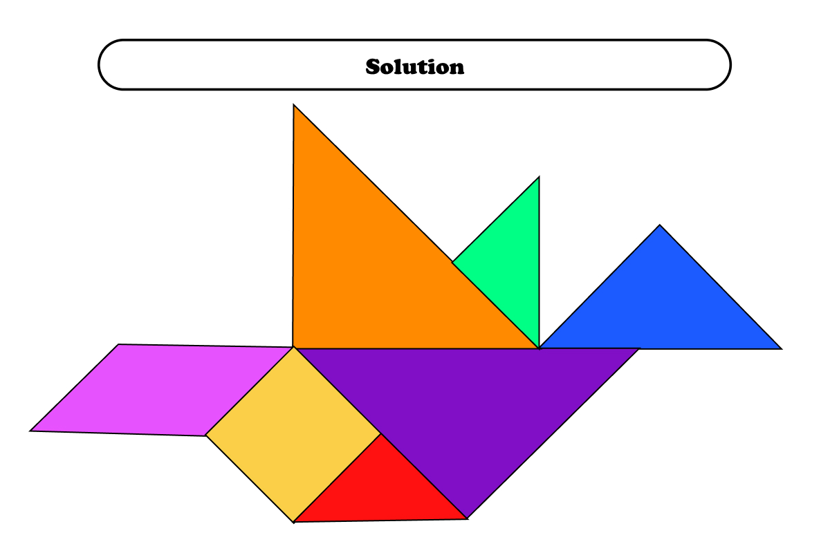 bird tangram puzzle solution