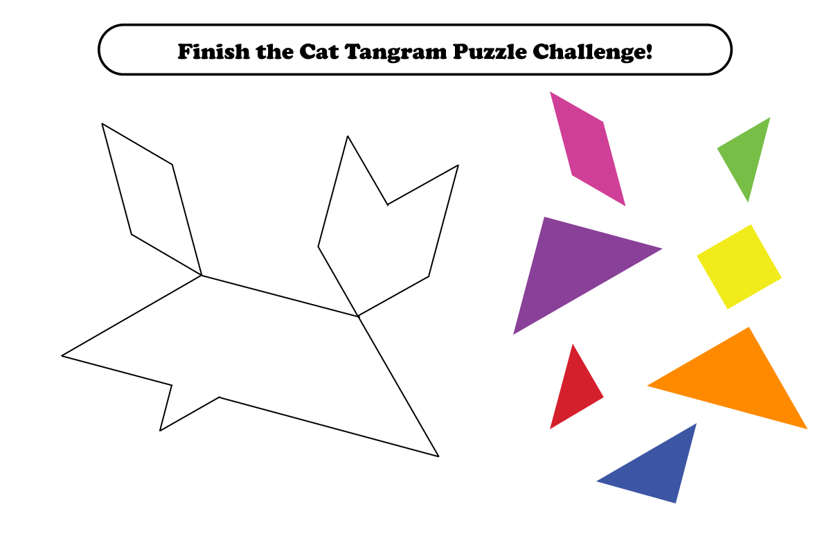 cat tangram puzzle