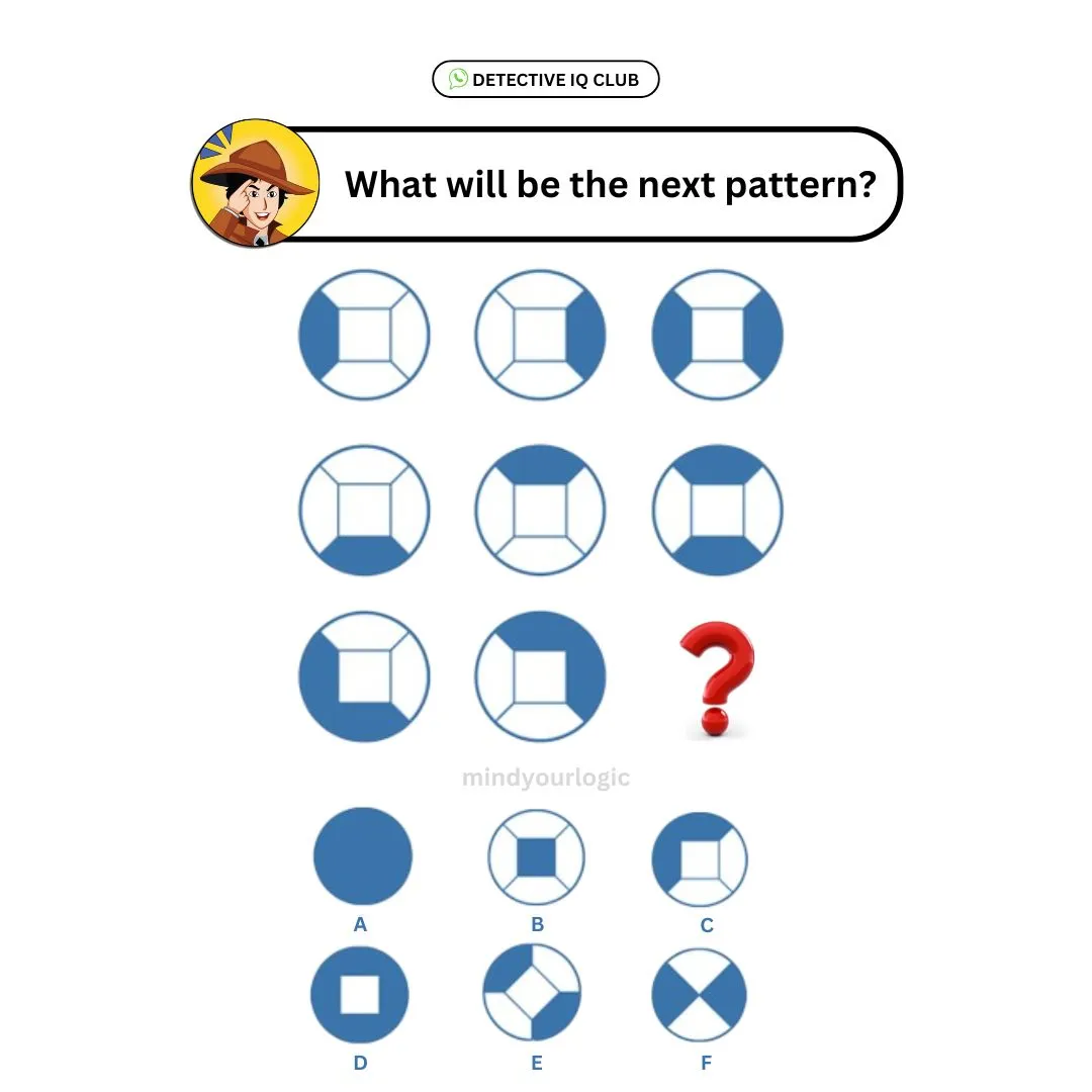 complete the matrix next pattern puzzle