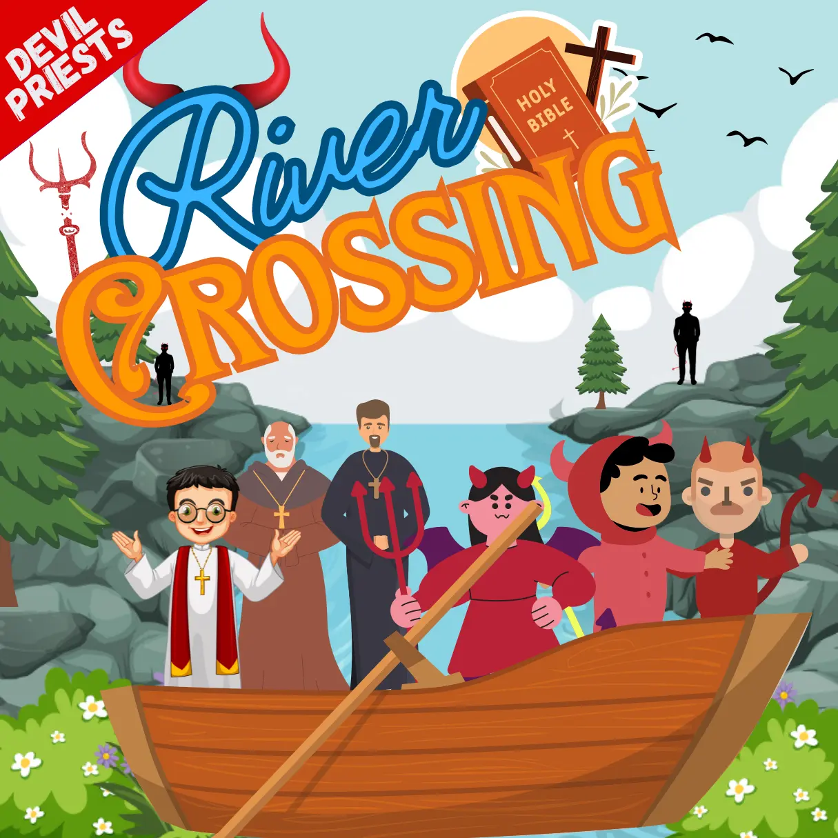 river crossing puzzles : devils priests river crossing puzzle thubnail