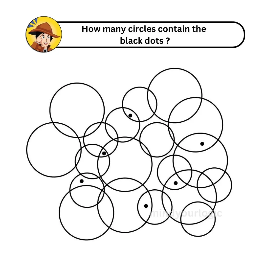 how many circle connect black dots