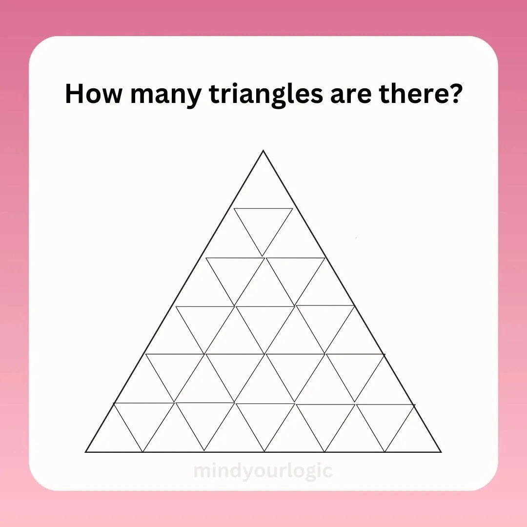 how many triangles puzzle