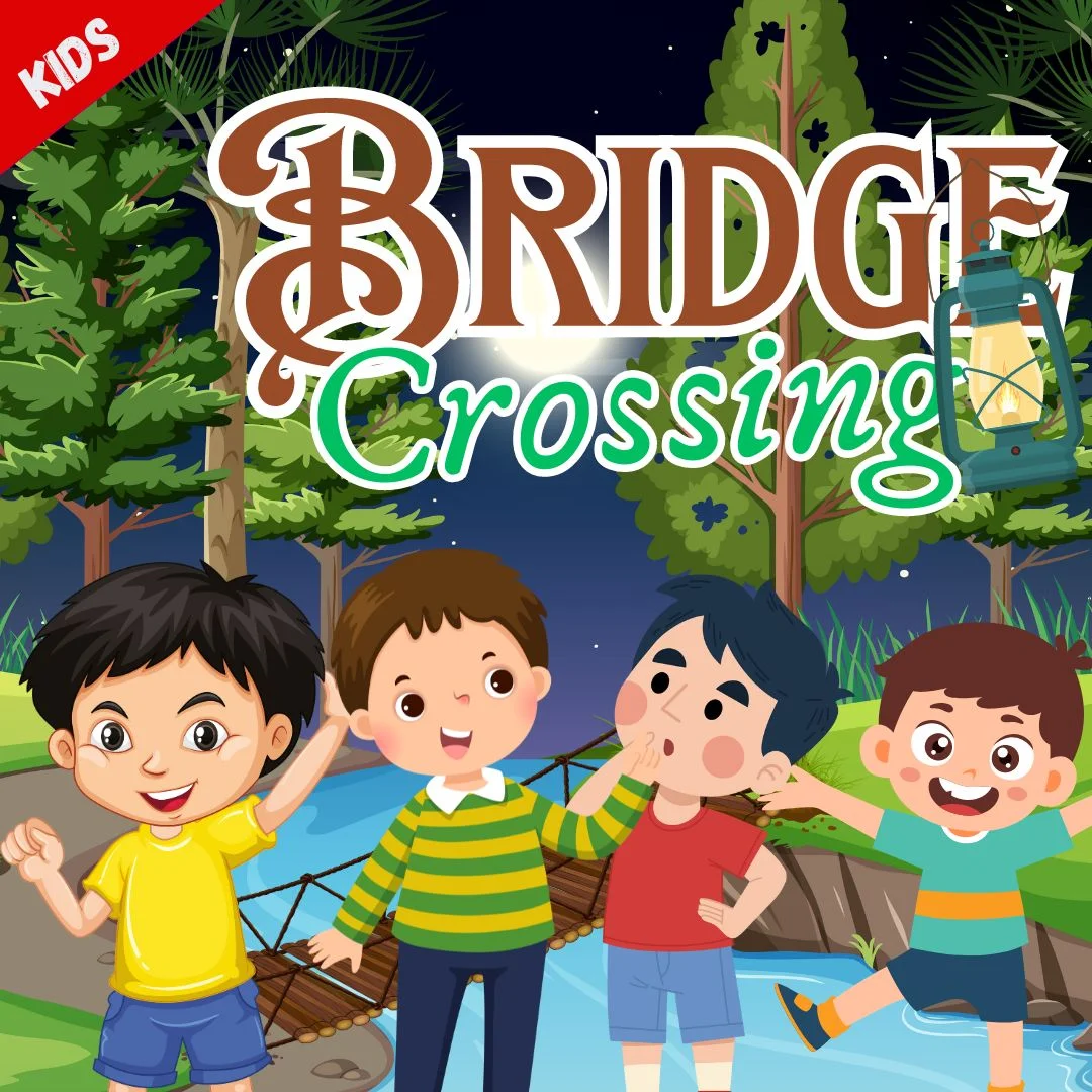 river crossing puzzles : kids bridge crossing puzzle