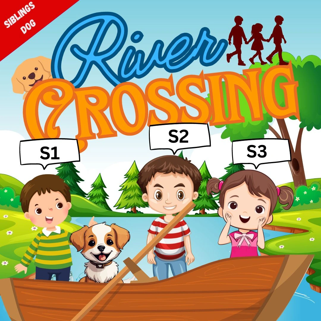 river crossing puzzles : siblings dog river crossing puzzle