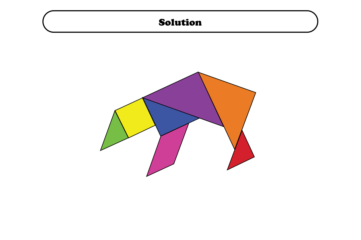 tangram bear puzzle solution