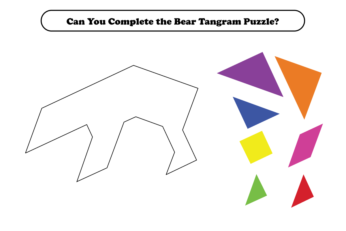 tangram bear puzzle