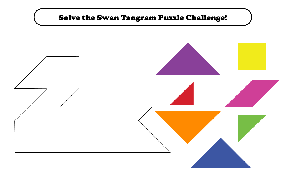 tangram swan puzzle