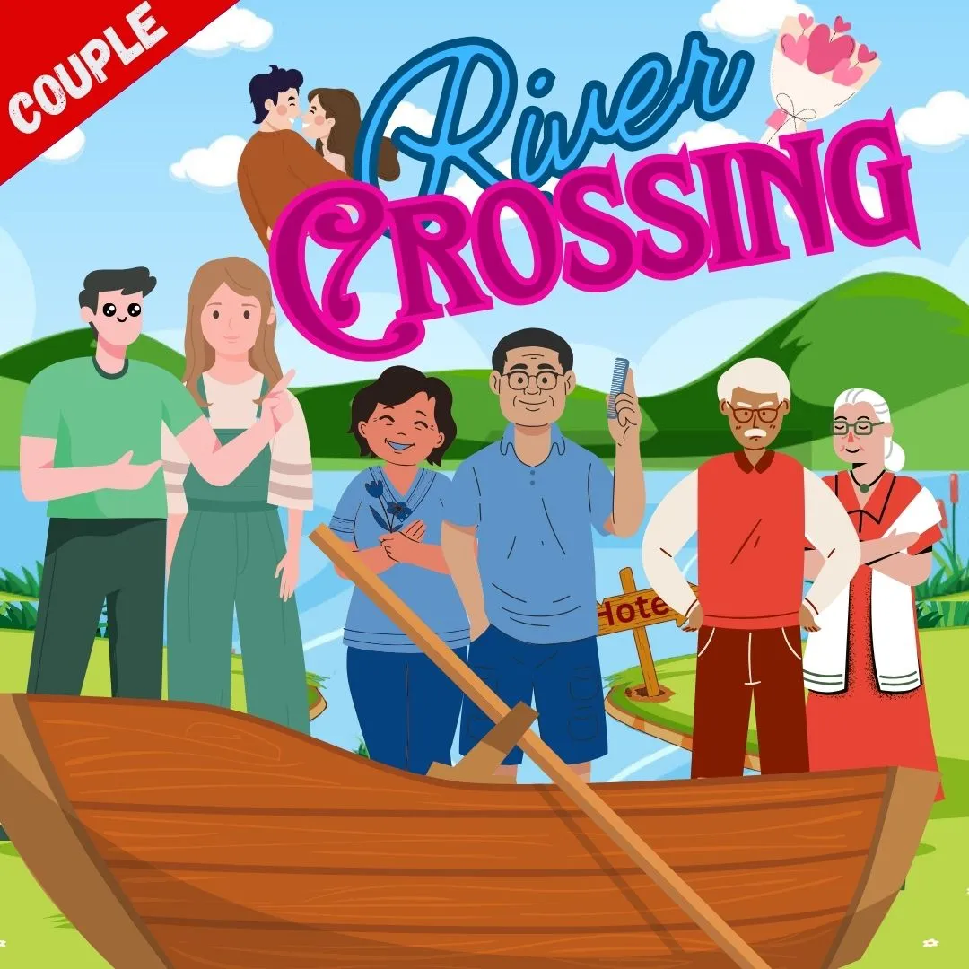 river crossing puzzles : three couple thevis thumbannil