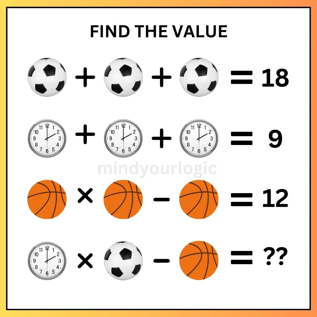 find the value of ball watch equation