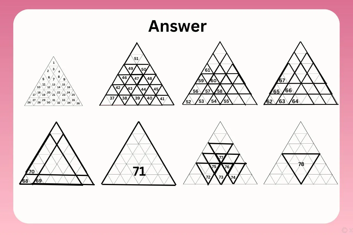 hoe many triangles are there answer image