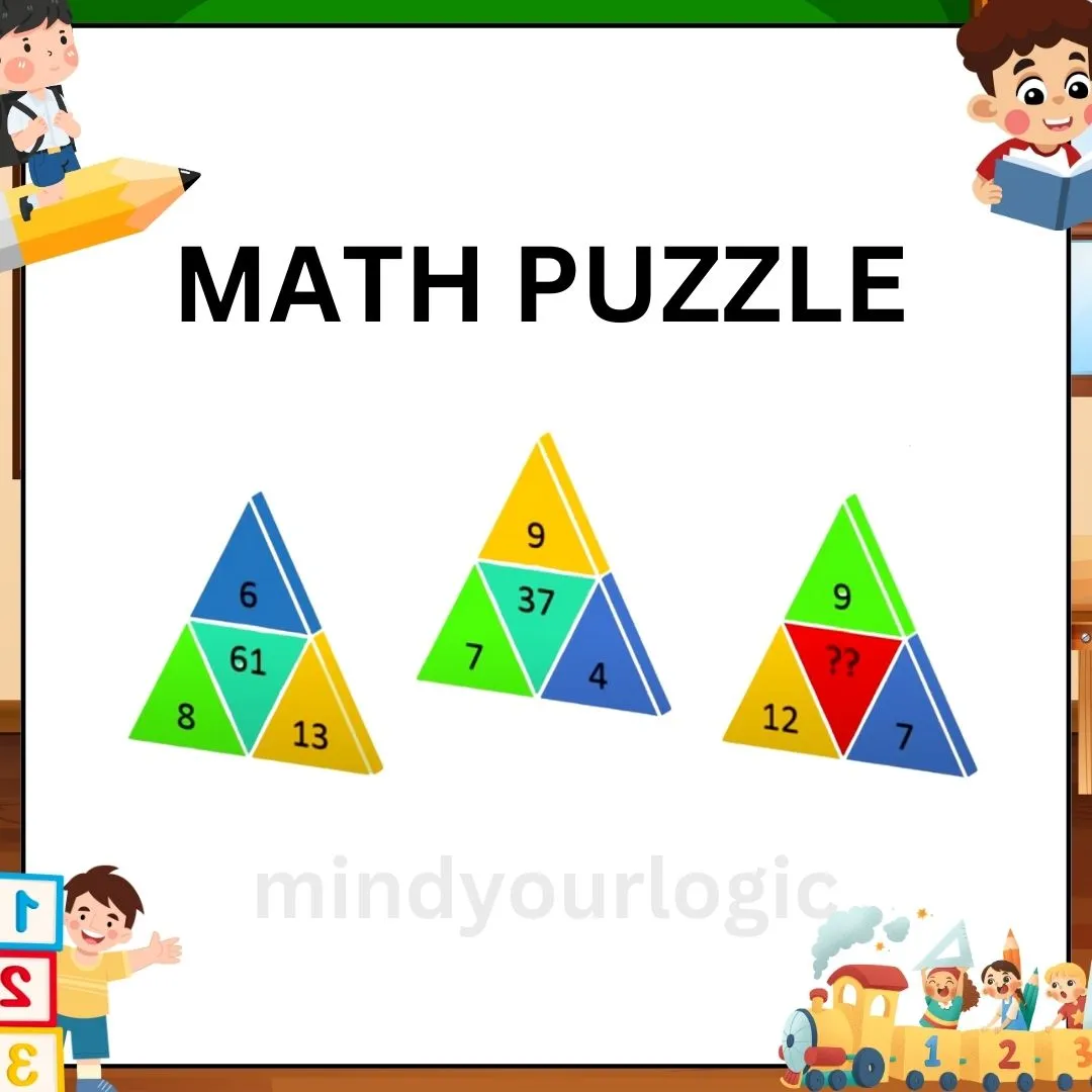 math puzzle triangle equation