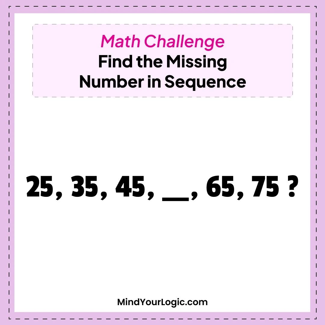 Find A Missing Counting Number In A Sequence