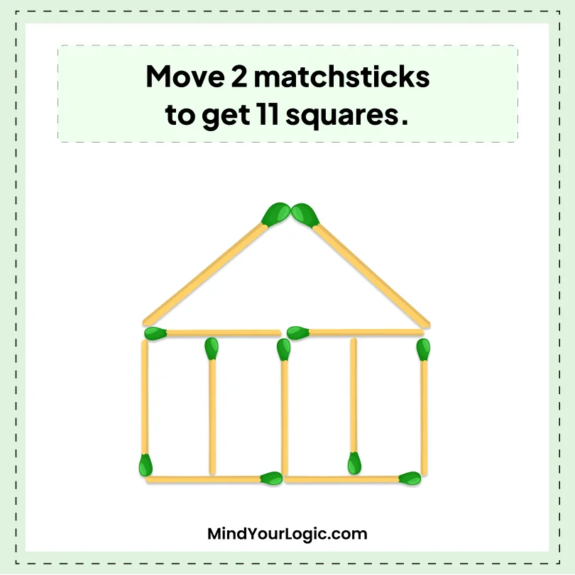 Matchstick Puzzles — Move the Matches Puzzles with Answers and Solutions