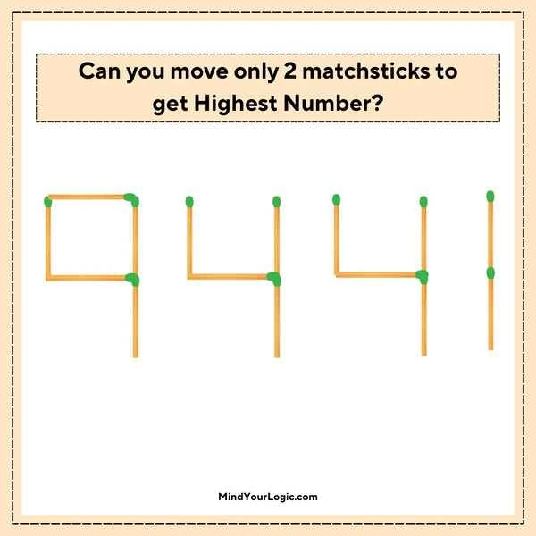 Matchstick Puzzles : question-image-9-4-4-1-matchstick-equation