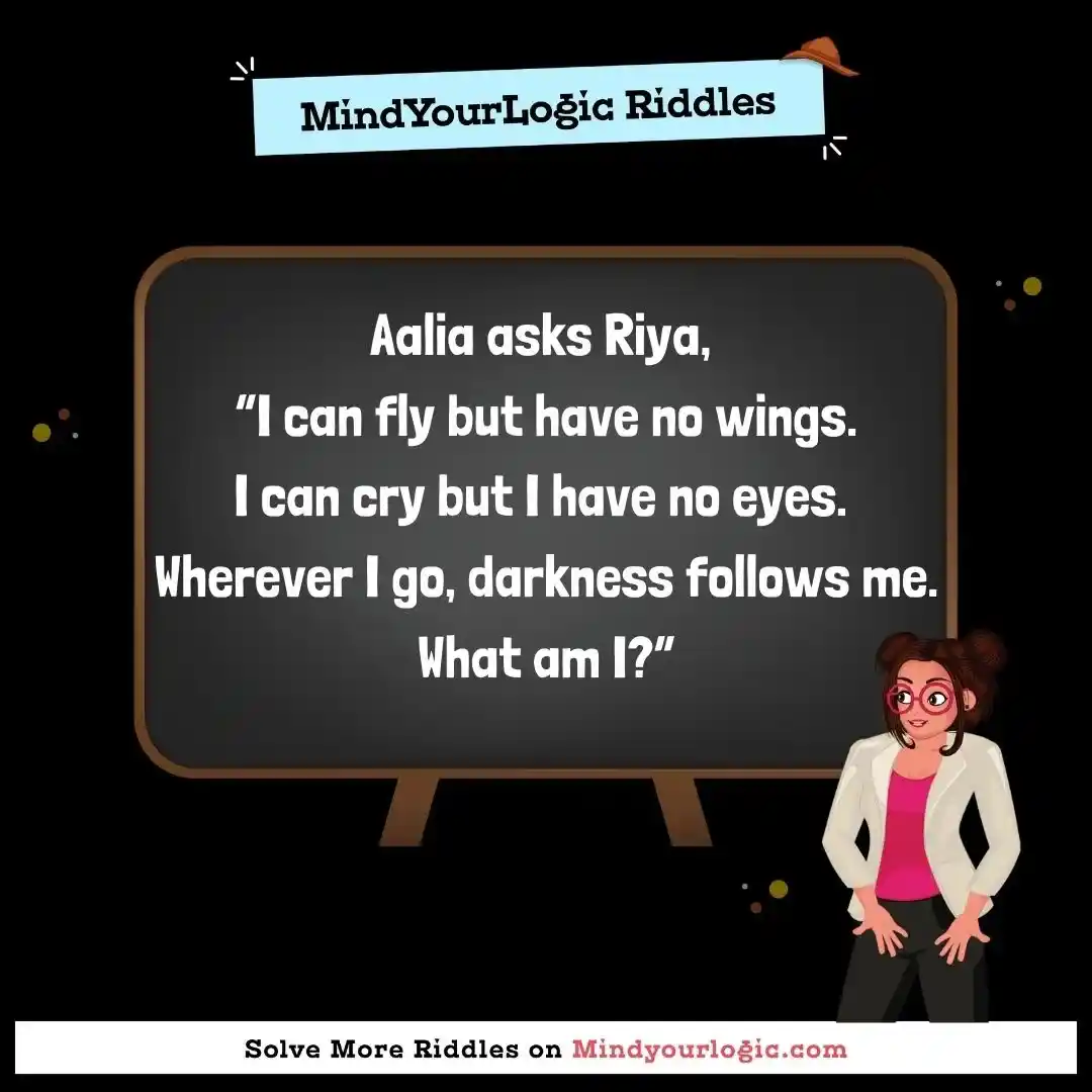 Aalia Asks Riya I Can Fly But Have No Wings I Can Cry But 